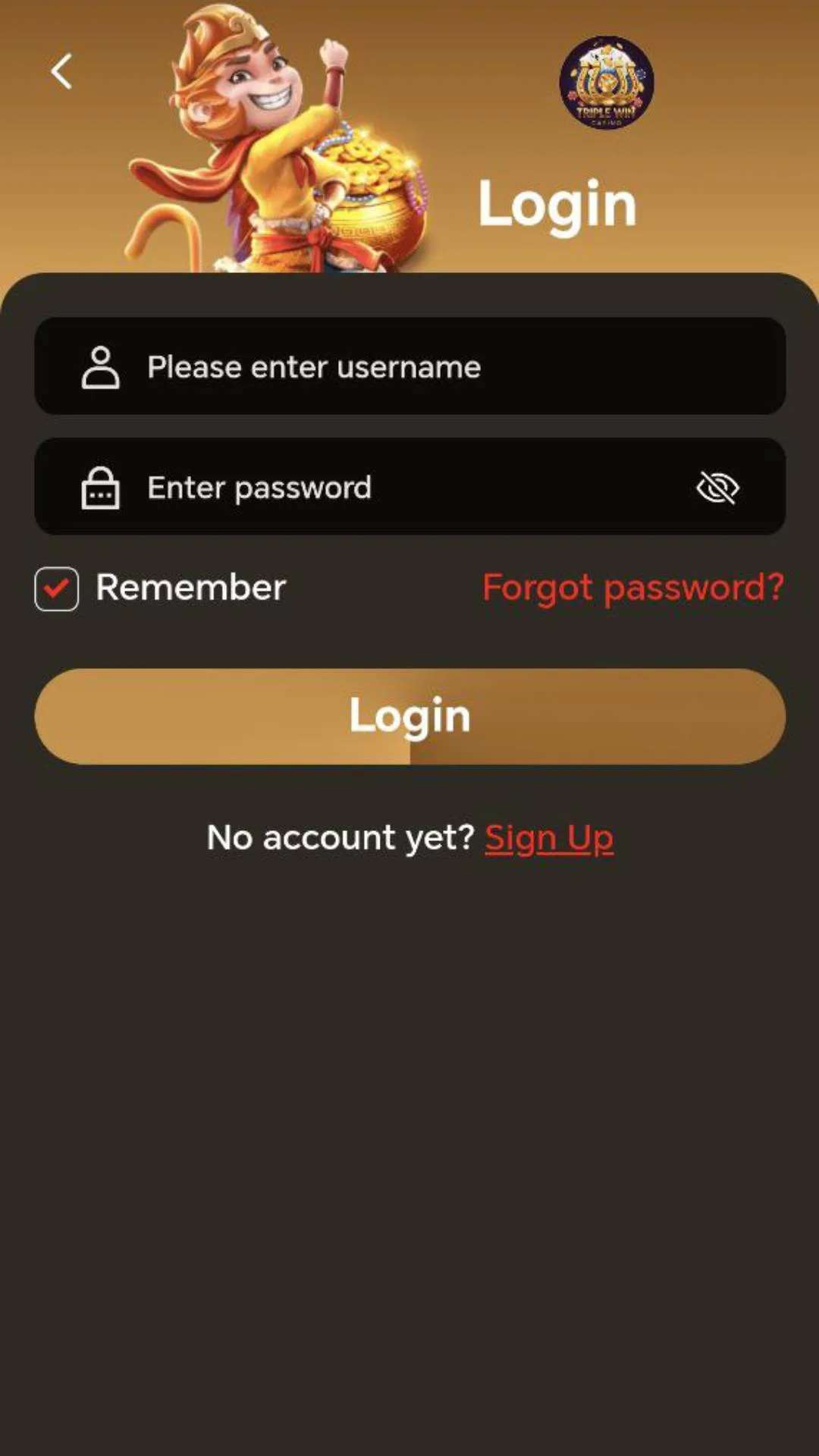 TripleWin888 Homepage Screenshot