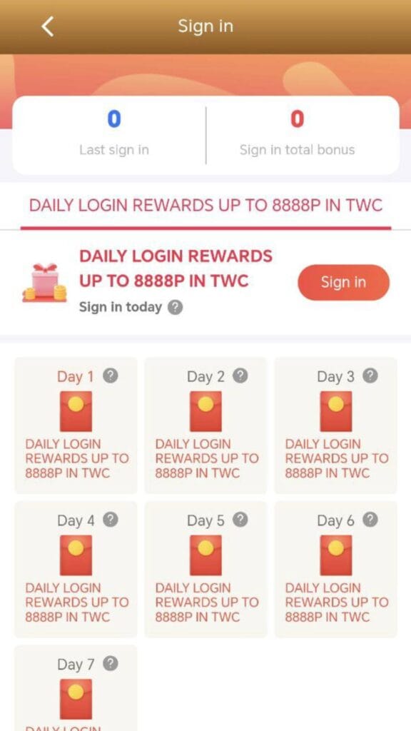 TripleWin888 App - Rewards
